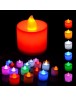 Colourful Battery operated LED candles this festive season set of 12pcs