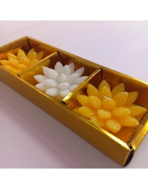 Floating flower candles 3pcs set perfect gift for festive season