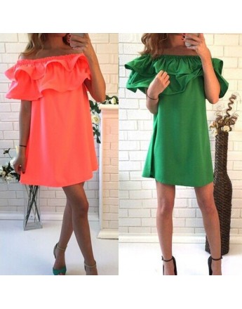 Women Dress Sleeve Off Shoulder sexy casual party dress