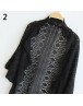 Women Woolen Coat Fashion Crochet Kimono Hollow Knitwear Tops Outwear