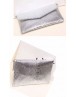 Women  wallet serpentine silver envelop handbag