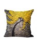 Cushion Cover Vintage Flower Mural Tree Decorative Pillow Case