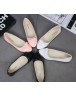 Women pink classy bow knot flats casual belly shoes