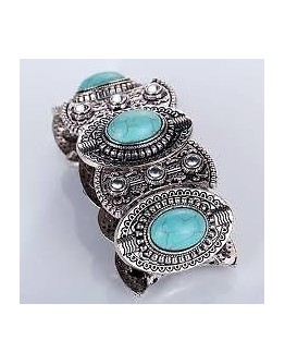 Women bangles high quality turquoise vintage style heavy bracelet