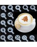 16pcs Latte Templates Cappuccino Coffee DIY Cake Stencil Supplies Kitchen tool