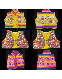 Kids Jacket Embroidered Koti-Gamthi Style Shrug Girls in 2 size