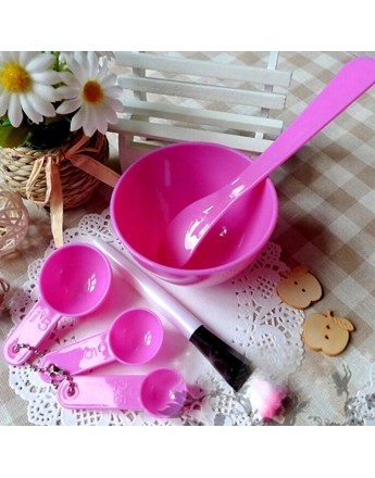 6in1 Makeup Beauty DIY Facial Face Mask Bowl Brush Spoon Stick Set