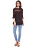 Women Casual Tops Georgette Printed Top