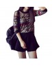 Womens Top long sleeve Printed Casual T-shirt Blouse