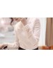 Women White Tops Casual Lace Blouse Hollow out Shirt